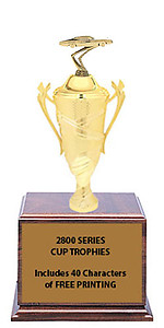 CF2800 Fairlane Car Show Cup Trophies with 9 Size Options, Add Cup & Base Height to the Topper Height to Get Overall Height of Trophy