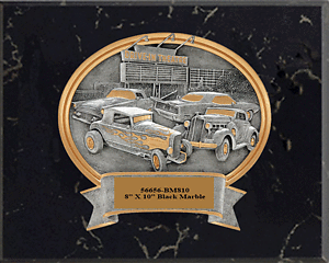 56-54656-BMH Black Marble Finish Drive-in Car Show Plaque