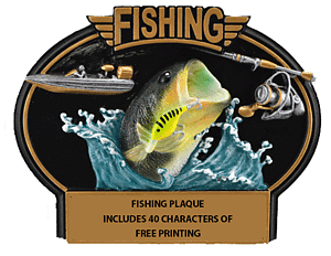 WBTX790 Fishing Plaque