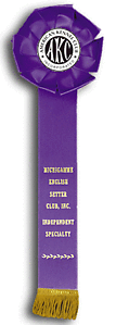 TR84 4 X 12 inches Pointer and Retriever Field Trial Rosette Ribbon 