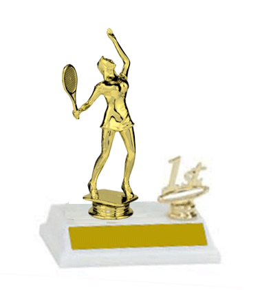 Tennis Trophies. with Topper Options
