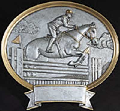 Resin Male Equestrian Plaque 54745
