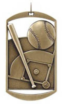 Awesome Dog Tag Softball Medals 