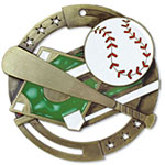 Large Enamel Baseball Medal with Six Pricing Options