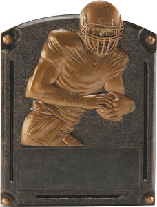 Legends of Fame Football Plaques in two sizes
