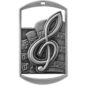 DT230 Dog Tag Music Medal with Six Pricing Options