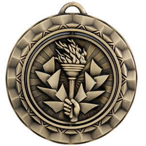 SP390 Spinning Torch Medal with Six Pricing Options