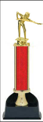 Billiard Single Column Trophy