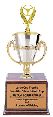 CFRC Winged Wheel Racing Cup Trophies with Three Size Options
