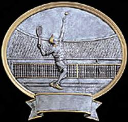 Resin Men's Tennis Trophy Plaque Award