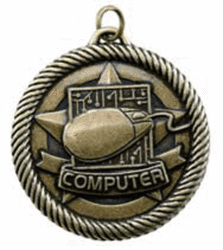 Computer Medal VM-261 with Neck Ribbon