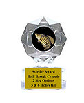 Acrylic Star Ice Fishing Trophy Award