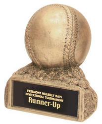 Resin Gold Baseball Trophy Statue HR25