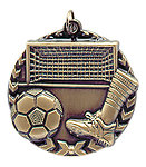 3D Soccer Medals STM1228 with Neck Ribbons