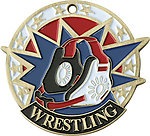 Colorful USA Wrestling Medals 38080 with Neck Ribbons