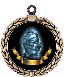 Knight - Crusaders - Raiders Mascot Medals