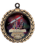 Large Science Insert Medals 905-7079 with Neck Ribbons
