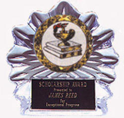 Acrylic Flame Ice School Awards with 2 size options