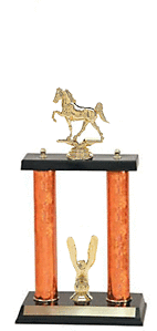 2P-703G Tennessee Walking Horse Trophy with two posts