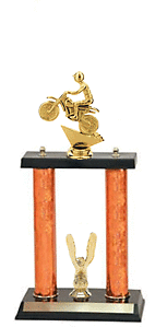 Motocross Trophy with Free Printing