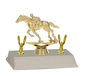 3BF Racehorse Trophy with trim