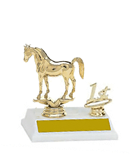 2BF Arabian Horse Trophies with trim