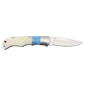 Bone handle stainless steete blade pocket knife