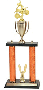 Motocross Trophy with Cup