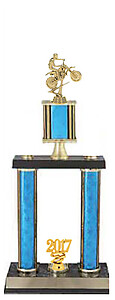 Dirt Bike Trophy 2PSSR-370DB is 24 to 36 inches tall.