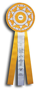 TRBAR1-GDRT12x36 Jumbo Rosette Ribbon