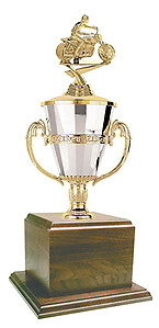 GWRC8-360MFT Cup Trophy with Walnut Veneer Base