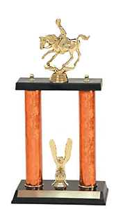 2p-Cutting Horse-716-717 Two Posts Trophy