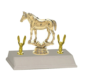 3BF Quarter Horse Trophy with Double Trim