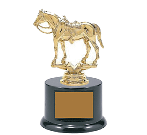 Small BFRB08 Western Saddled Horse Trophies