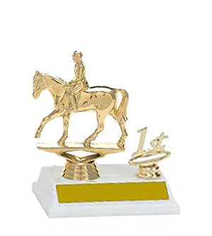 2BF Equestrian Rider Trophies with trim