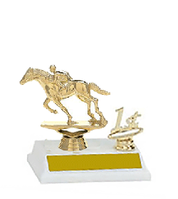 2BF Racehorse Trophy with trim