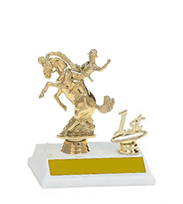 2BF-720G Bronc Horse Trophies with trim