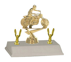 2BF Flat Track Racing Trophy with Side Trim