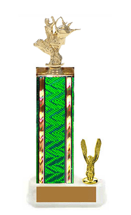 S2-743G Bull Rider Rodeo Trophy, select heights of 8