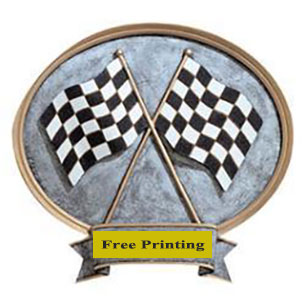 Checkered Flags Racing Plaque Checkered Flags Racing Plaque