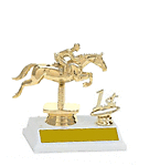 2BF equestrian jumping trophy with trim