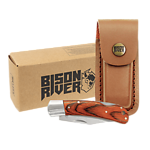 bison river stainless steel folding knife