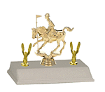 3BF Pole Bending trophy with double trim