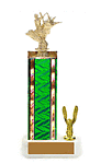 S2-743G bull rider rodeo trophy with trim