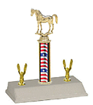 R3 Arabian horse Trophy with double trim