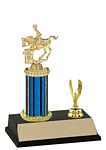 Barrel Racer Rodeo Trophy with Trim