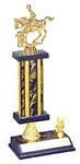 S2R-718G-719G Barrel Racer Rodeo Trophy with Trim