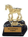 bf small draft horse trophy