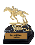 2BF racehorse trophy