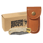 BR1752 Bison River Bone Handle Folding Knife